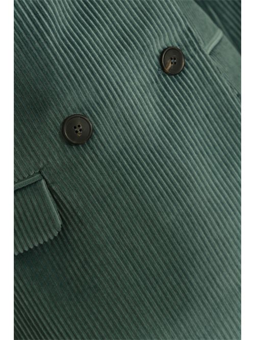 Giacca doppiopetto Katanga in velluto di cotone Petrolio WEEKEND MAX MARA | 2525046062600017